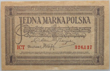 II RP, 1 marka polska, 17.05.1919, seria ICT