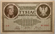 II RP, 1000 marek polskich 17.05.1919, Ser. D