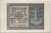 Generalna Gubernia, 1 złoty 1.03.1940, seria A