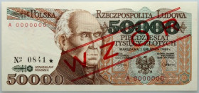 PRL, 50000 złotych 1.12.1989, WZÓR, No. 0841, seria A