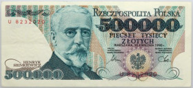 III RP, 500000 złotych 20.04.1990, rzadsza seria U