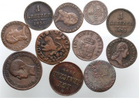 Austria, Greece, Vatican, Germany, Hungary, lot of 11 coins