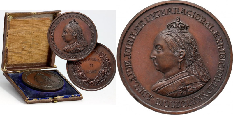 Australia, Victoria, Medal of 1887, Adelaide - Jubilee International Exhibition,...