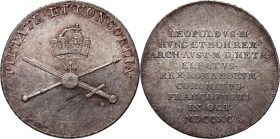 Austria, Leopold II, Coronation Token from 1790, (ø 24 mm)