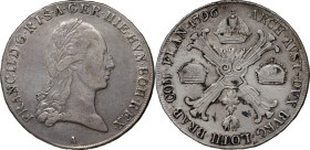 Austria, Netherlands, Franciszek II, 1 Kronenthaler 1796 A, Vienna