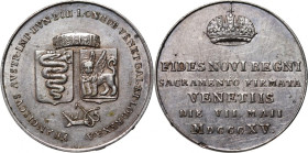 Austria, Francis II, token from 1815, Homage to Venice