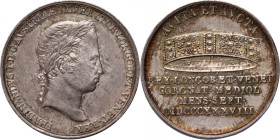 Austria, Ferdinand I, Coronation Token for King of Lombardy 1838, Milan, (ø 21 mm)