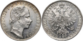 Austria, Franz Joseph I, Florin 1857 A, Vienna