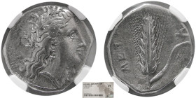 LUCANIA, Metapontum. Circa 330-280 BC. AR Stater. NGC-VF.