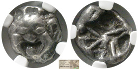 MYSIA, Parium. Circa 500-450 BC. AR Hemidrachm. NGC-VF.