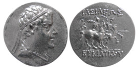 BAKTRIAN KINGS, Eukratides I. Circa 171-145 BC. AR drachm.