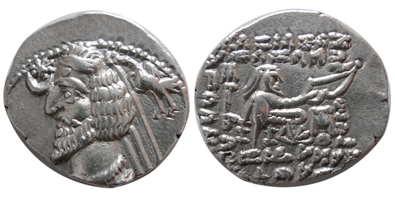 KINGS of PARTHIA. Phraates IV (38/7-2 BC). AR Drachm (3.87 gm; 20 mm). Ekbatana ...