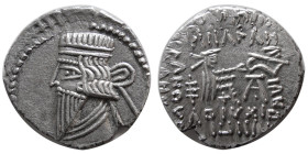 KINGS of PARTHIA. Mithradates V.  AD. 128-147. AR Drachm. Scarce.