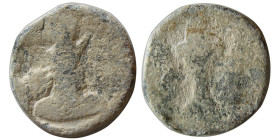 SASANIAN KINGS, Shapur II 302-379 AD. PB (Lead) unit. Very rare.