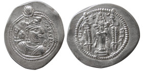 SASANIAN KINGS, Valkash, 484-488 AD. AR Drachm. AS mint.