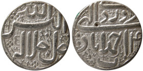 INDIA, Mughal. Akbar I. 1558-1605 AD. AR Rupee. Ahmadabad, Year 4x.