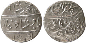 INDIA, Mughal. Muhammad Shah. 1719-1748 AD. AR Rupee. Akbarabad mint, Year 1.