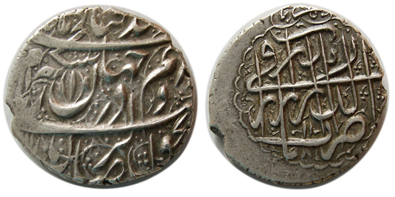 PERSIA, ZAND DYNASTY, Karim Khan.(AH 1166-1193/1753-1779 AD). AR 8 Shahi (9.18 g...