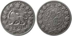 PERSIA, Qajar Dynasty. Muzaffar al din Shah. AR 2 Qeran