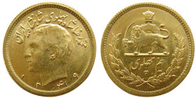 PAHLAVI DYNASTY, Gold Half Pahlavi, dated 1349 AH.