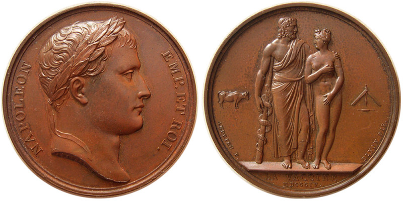 FRANCE, First Empire. Napoléon I, Dated 1804. Æ Medal (37.88 gm; 40 mm). Celebra...