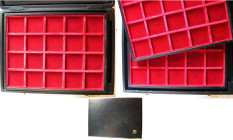 Large Abafil Coin Case. Manufactured by Abafil of Milan, Italy.
