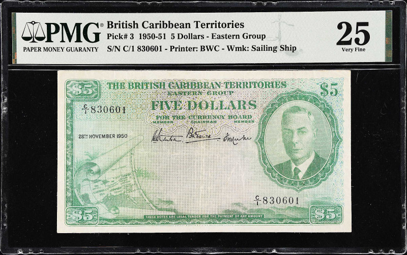 BRITISH CARIBBEAN TERRITORIES. British Caribbean Territories Eastern Group. 5 Do...