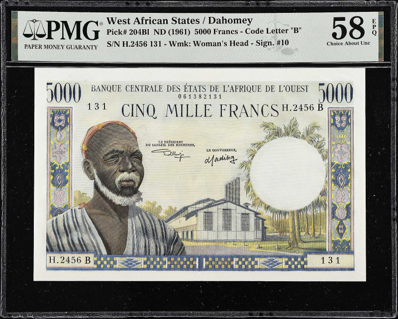 WEST AFRICAN STATES. Banque Centrale des Etats de l'Afrique de l'Ouest. 5000 Fra...