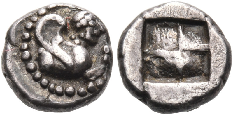 ISLANDS OFF THRACE, Samothrace. Circa 500-465 BC. Obol (Silver, 7 mm, 0.55 g). F...