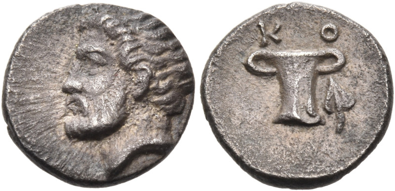 KINGS OF THRACE, The Odrysians. Kotys I, circa 383-359 BC. Trihemiobol (Silver, ...