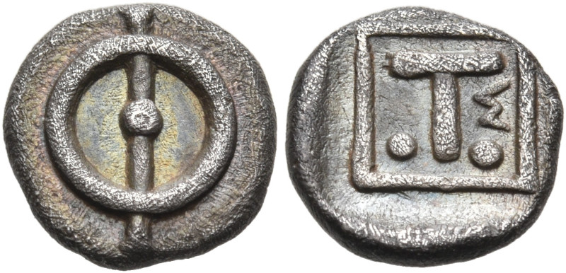PHLIASIA. Phlious. late 5th-early 4th century BC. Tritetartemorion (Silver, 9 mm...