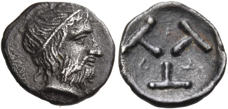 ELIS. Olympia. 105th Olympiad, 360 BC. Tritartemorion or 3/4 Obol (Silver, 10.5 ...