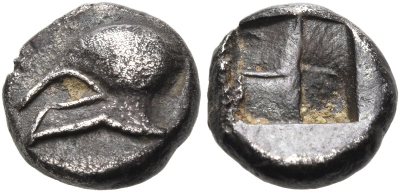 TROAS. Neandria. Late 6th-5th century BC. Obol (Silver, 8 mm, 0.71 g). Crestless...