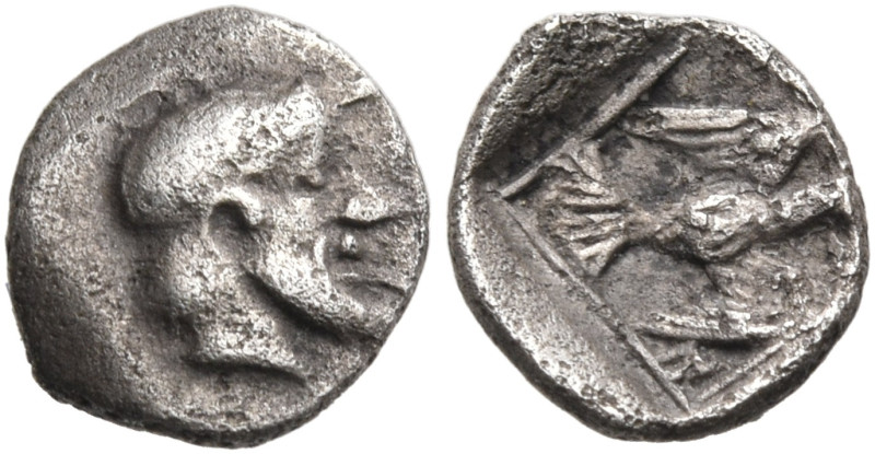 IONIA. Magnesia ad Maeandrum. Archepolis, circa 459 BC. Tetartemorion (Silver, 7...