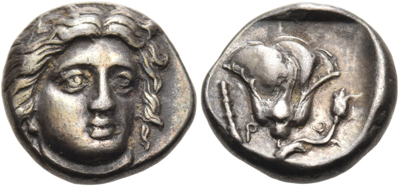 ISLANDS OFF CARIA, Rhodos. Rhodes. Circa 360-340 BC. Hemidrachm (Silver, 11 mm, ...