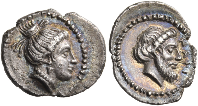 CILICIA. Nagidos. Circa 400-380 BC. Obol (Silver, 12 mm, 0.65 g, 10 h). Head of ...