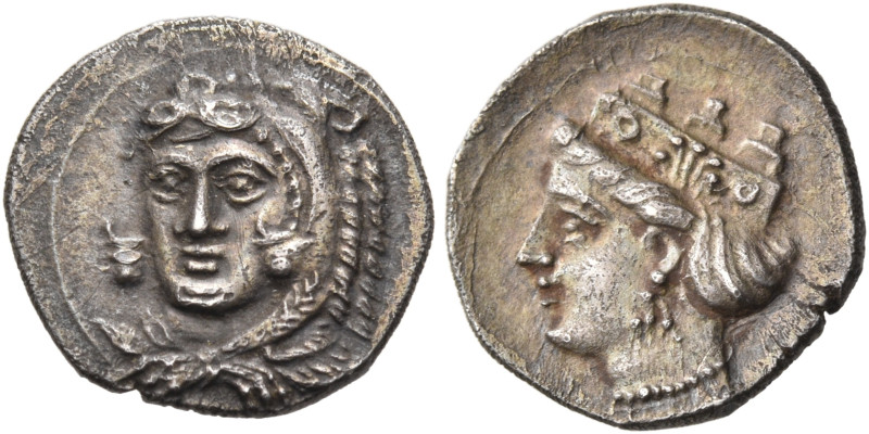 CILICIA. Uncertain mint, probably Tarsos. Circa 370-334 BC. Obol (Silver, 11 mm,...