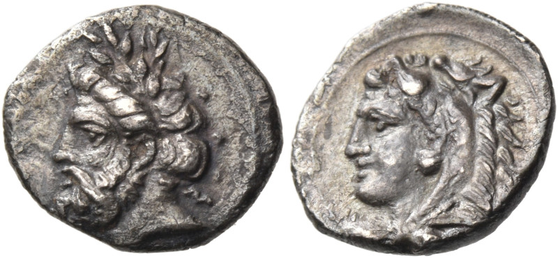 CILICIA. Uncertain mint, probably Tarsos. Circa 370-334 BC. Obol (Silver, 10 mm,...