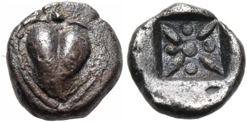 KYRENAICA. Kyrene. Circa 500-480 BC. Hemiobol (Silver, 7.5 mm, 0.39 g), Attic st...