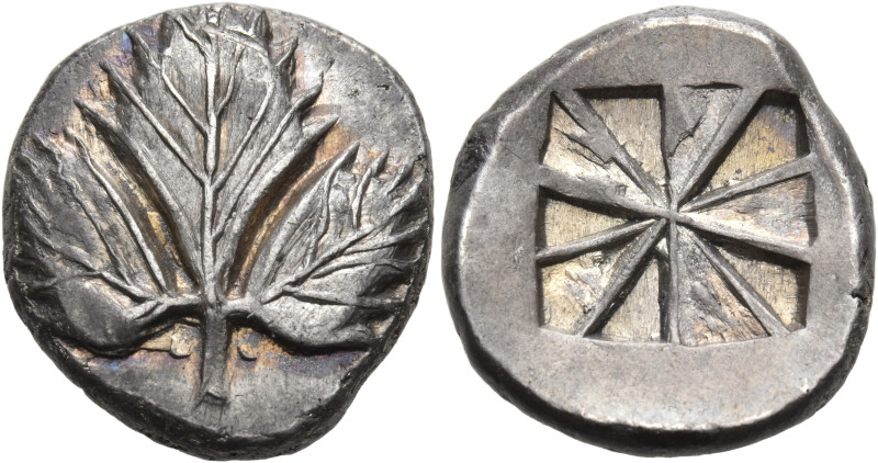 SICILY. Selinos. Circa 540-515 BC. Didrachm (Silver, 21.5 mm, 8.96 g). Wild pars...