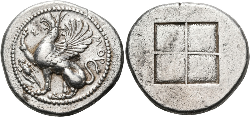 THRACE. Abdera. Circa 473/0-449/8 BC. Tetradrachm (Silver, 26 mm, 14.97 g), unde...