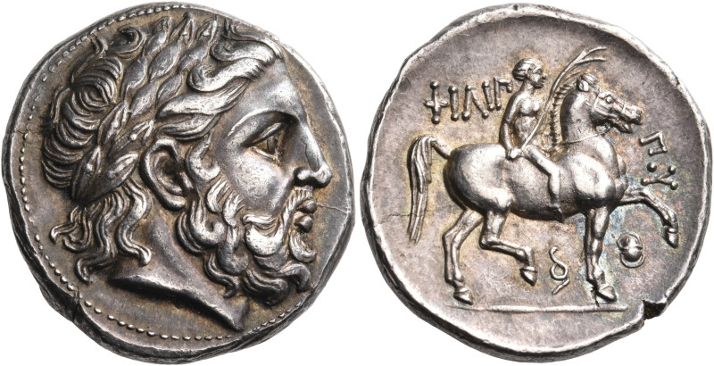 KINGS OF MACEDON. Philip II, 359-336 BC. Tetradrachm (Silver, 25 mm, 14.40 g, 6 ...