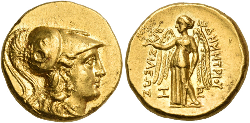 KINGS OF MACEDON. Demetrios I Poliorketes, 306-283 BC. Stater (Gold, 17 mm, 8.66...