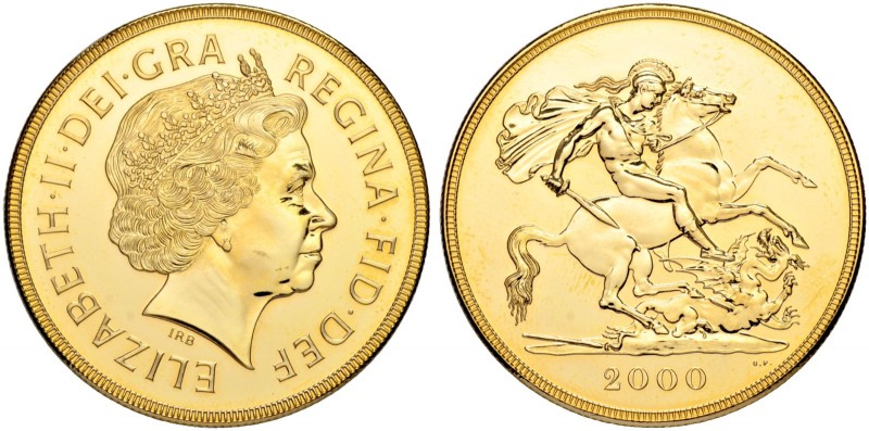 [36.61g]
GROSSBRITANNIEN. Königreich. Elizabeth II. 1952-. 5 Pounds 2000. Feing...