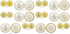 [54.00g]
LIECHTENSTEIN. Franz Josef II. 1938-1989. Set zu 50 & 10 Franken 1988. Lot von 6 Sets. Feingewicht der Goldmünzen: 54 Gramm. Die Silbermünze...