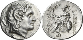KINGS OF THRACE. Lysimachos, 305-281 BC. Tetradrachm (Silver, 31 mm, 17.15 g, 2 h), posthumous, Lysimachia, circa 280-260. Diademed head of Alexander ...