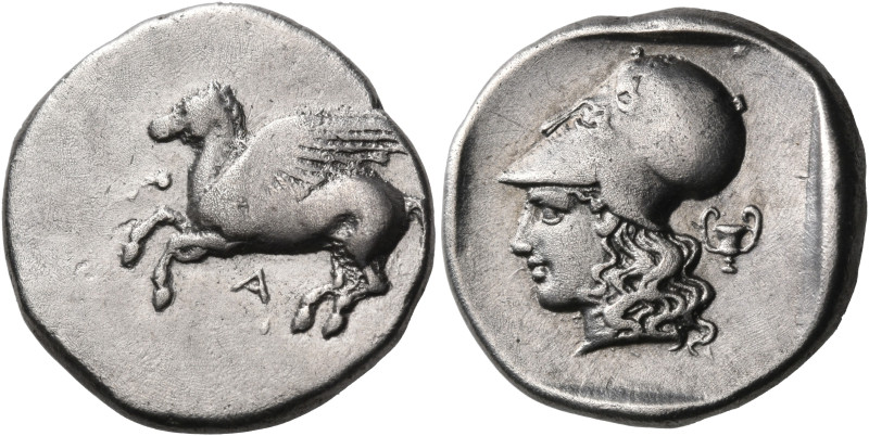 EPEIROS. Ambrakia. Circa 456-426 BC. Stater (Silver, 22 mm, 8.22 g, 11 h). Pegas...