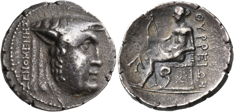 AKARNANIA. Thyrrheion. Circa 168-160 BC. Stater (Silver, 25 mm, 9.62 g, 2 h), st...