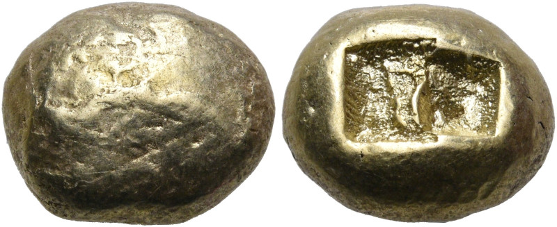 IONIA. Uncertain mint. Circa 650-600 BC. Trite (Electrum, 9x12 mm, 4.71 g), Lydo...