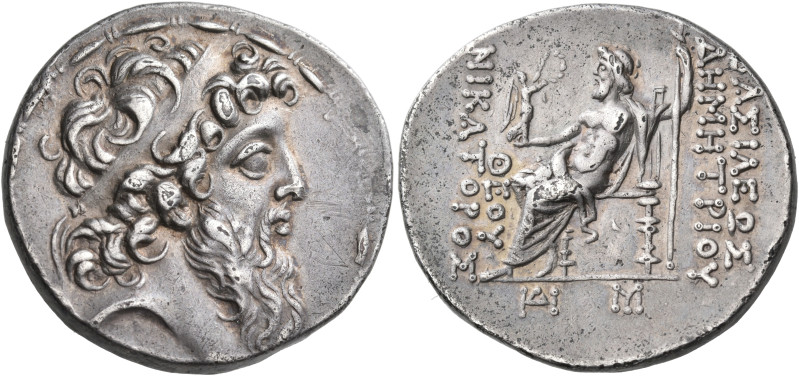 SELEUKID KINGS. Demetrios II Nikator, second reign, 129-126/5 BC. Tetradrachm (S...